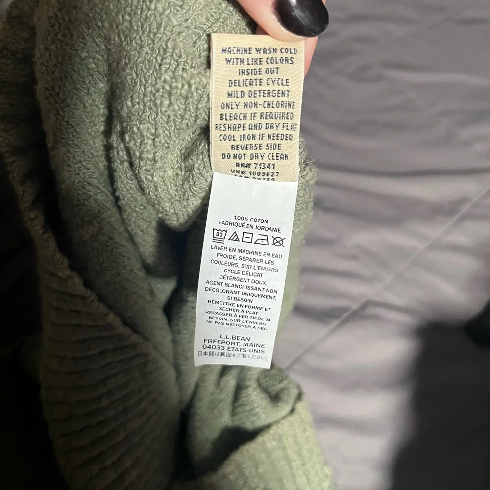 Vintage L.L. Bean Women's 100% Cotton Knit Sweater - Picture 7 of 7